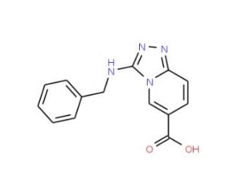 3-(Benzylamino)[1,2,4]triazolo[4,3-a]pyridine-6-carboxylic acid - chemical structure image