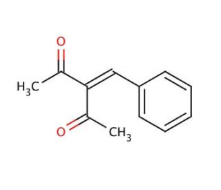 3-Benzylidene-2,4-pentanedione (CAS 4335-90-4) - chemical structure image