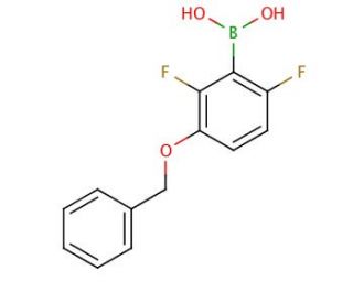 3-Benzyloxy-2,6-difluorophenylboronic acid (CAS 870718-07-3) - chemical structure image