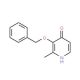 3-(Benzyloxy)-2-methyl-4(1H)-pyridinone (CAS 61160-18-7) - chemical structure image