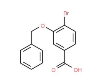 3-(Benzyloxy)-4-bromobenzoic acid (CAS 17054-27-2) - chemical structure image