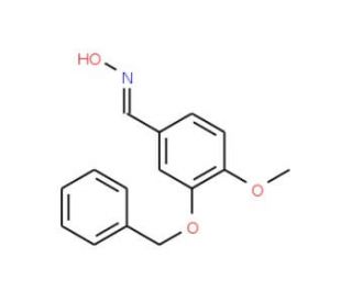 3-(benzyloxy)-4-methoxybenzaldehyde oxime (CAS 55667-17-9) - chemical structure image