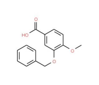 3-Benzyloxy-4-methoxybenzoic acid (CAS 58452-00-9) - chemical structure image