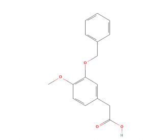 3-(Benzyloxy)-4-methoxyphenylacetic Acid (CAS 5487-33-2) - chemical structure image