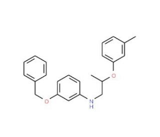 3-(Benzyloxy)-N-[2-(3-methylphenoxy)propyl]aniline - chemical structure image