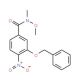 3-(Benzyloxy)-N-methoxy-N-methyl-4-nitrobenzamide - chemical structure image