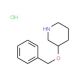 3-(Benzyloxy)piperidine hydrochloride - chemical structure image