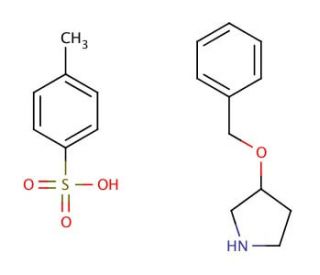 3-Benzyloxy-pyrrolidine toluene-4-sulfonic acid - chemical structure image