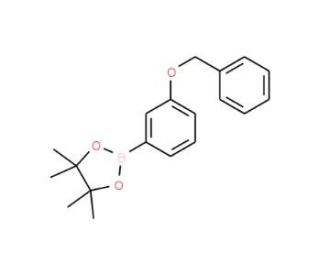 3-Benzyloxyphenylboronic acid, pinacol ester (CAS 765908-38-1) - chemical structure image