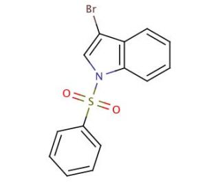 3-Bromo-(1-phenylsulfonyl)indole (CAS 99655-68-2) - chemical structure image