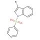 3-Bromo-(1-phenylsulfonyl)indole (CAS 99655-68-2) - chemical structure image