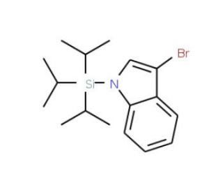 3-Bromo-1-(triisopropylsilyl)indole (CAS 148249-36-9) - chemical structure image