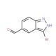 3-Bromo-1H-indazole-5-carboxaldehyde (CAS 1086391-08-3) - chemical structure image