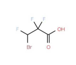 3-Bromo-2,2,3-trifluoropropanoic acid (CAS 679-95-8) - chemical structure image
