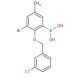 3-Bromo-2-(3'-chlorobenzyloxy)-5-methylphenylboronic acid 的分子结构, CAS编号: 870778-83-9 3-Bromo-2-(3′-chlorobenzyloxy)-5-methylphenylboronic acid (CAS 870778-83-9) - chemical structure image