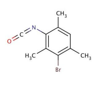 3-Bromo-2,4,6-trimethylphenyl isocyanate (CAS 480439-19-8) - chemical structure image