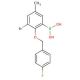 3-Bromo-2-(4'-fluorobenzyloxy)-5-methylphenylboronic acid 的分子结构, CAS编号: 849062-41-5 3-Bromo-2-(4′-fluorobenzyloxy)-5-methylphenylboronic acid (CAS 849062-41-5) - chemical structure image