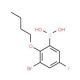 3-Bromo-2-butoxy-5-fluorophenylboronic acid (CAS 352534-85-1) - chemical structure image
