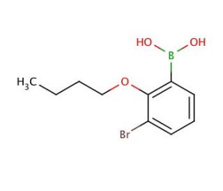3-Bromo-2-butoxyphenylboronic acid (CAS 480425-34-1) - chemical structure image