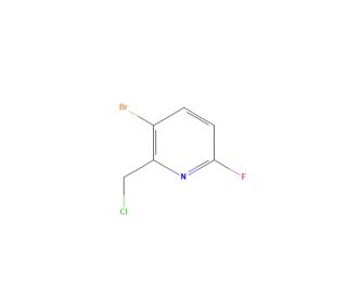 3-Bromo-2-(chloromethyl)-6-fluoropyridine (CAS 1227496-41-4) - chemical structure image