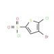 3-Bromo-2-chlorothiophene-5-sulphonyl chloride (CAS 166964-35-8) - chemical structure image