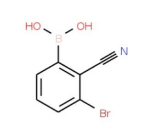 3-Bromo-2-cyanophenylboronic acid (CAS 1032231-32-5) - chemical structure image