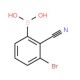 3-Bromo-2-cyanophenylboronic acid (CAS 1032231-32-5) - chemical structure image