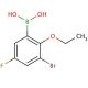 3-Bromo-2-ethoxy-5-fluorophenylboronic acid (CAS 352534-82-8) - chemical structure image