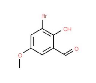 3-Bromo-2-hydroxy-5-methoxybenzenecarbaldehyde (CAS 50343-02-7) - chemical structure image