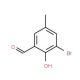 3-Bromo-2-hydroxy-5-methyl-benzaldehyde (CAS 33172-54-2) - chemical structure image