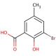 3-bromo-2-hydroxy-5-methylbenzoic acid - chemical structure image