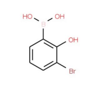 3-Bromo-2-hydroxyphenyl boronic acid (CAS 89488-24-4) - chemical structure image
