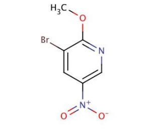 3-Bromo-2-methoxy-5-nitropyridine (CAS 15862-50-7) - chemical structure image