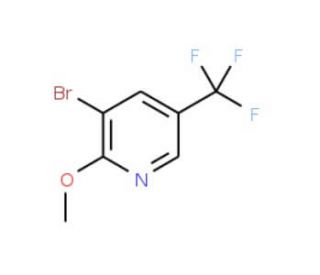 3-Bromo-2-methoxy-5-trifluoromethylpyridine (CAS 124432-63-9) - chemical structure image