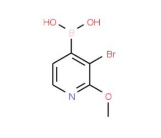 3-Bromo-2-methoxypyridine-4-boronic acid (CAS 1072946-00-9) - chemical structure image