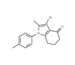 3-Bromo-2-methyl-1-p-tolyl-1,5,6,7-tetrahydro-indol-4-one - chemical structure image