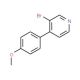 3-Bromo-4-(4′-methoxyphenyl)pyridine (CAS 88345-97-5) - chemical structure image