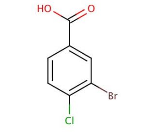 3-Bromo-4-chlorobenzoic acid (CAS 42860-10-6) - chemical structure image