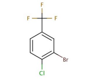 3-Bromo-4-chlorobenzotrifluoride (CAS 454-78-4) - chemical structure image