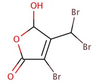 3-Bromo-4-(dibromomethyl)-5-hydroxy-2(5H)-furanone - chemical structure image