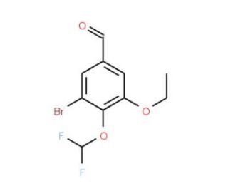 3-bromo-4-(difluoromethoxy)-5-ethoxybenzaldehyde - chemical structure image