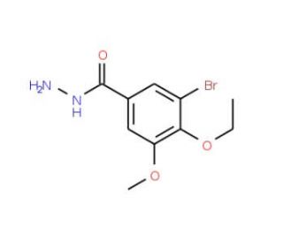 3-Bromo-4-ethoxy-5-methoxy-benzoic acid hydrazide - chemical structure image