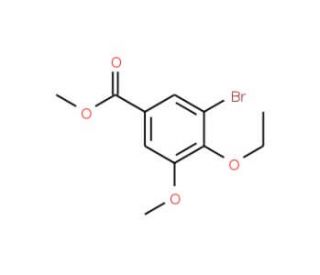 3-Bromo-4-ethoxy-5-methoxy-benzoic acid methyl ester - chemical structure image