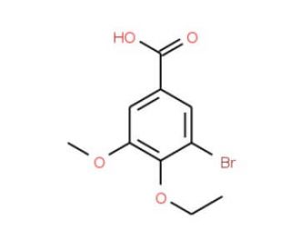 3-Bromo-4-ethoxy-5-methoxy-benzoic acid - chemical structure image
