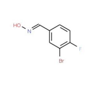 3-Bromo-4-fluorobenzaldoxime (CAS 202865-63-2) - chemical structure image