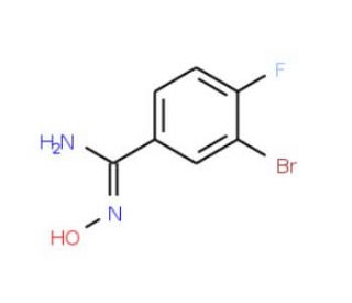 3-Bromo-4-fluorobenzamidoxime (CAS 845866-56-0) - chemical structure image