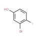 3-Bromo-4-fluorophenol (CAS 27407-11-0) - chemical structure image