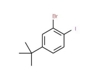 3-Bromo-4-iodo-tert-butylbenzene - chemical structure image
