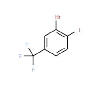 3-Bromo-4-iodobenzotrifluoride (CAS 481075-58-5) - chemical structure image