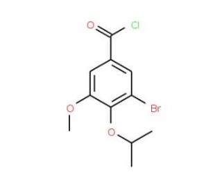 3-bromo-4-isopropoxy-5-methoxybenzoyl chloride - chemical structure image